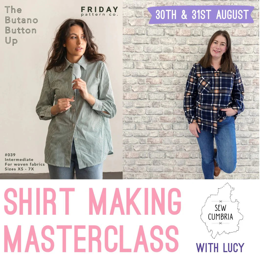Sew Your Own Shirt - 2 Day Masterclass (Saturday 30th - Sunday 31st August 2025 @ Jenny Stitches)